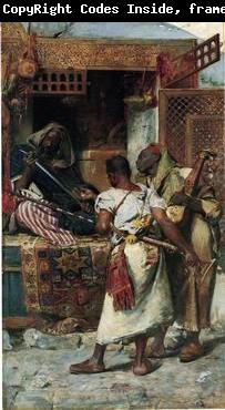 unknow artist Arab or Arabic people and life. Orientalism oil paintings  434
